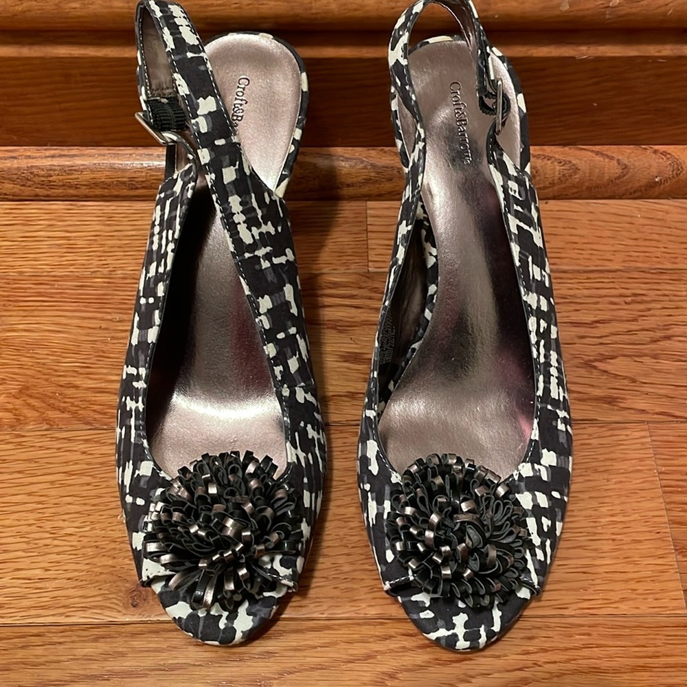 Peep toe heels
